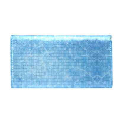 Swimming Pool Print Design LKS302 Women's Trifold Wallet