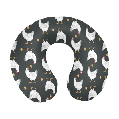 Chicken Pattern Print Design 06 U-Shaped Travel Neck Pillow