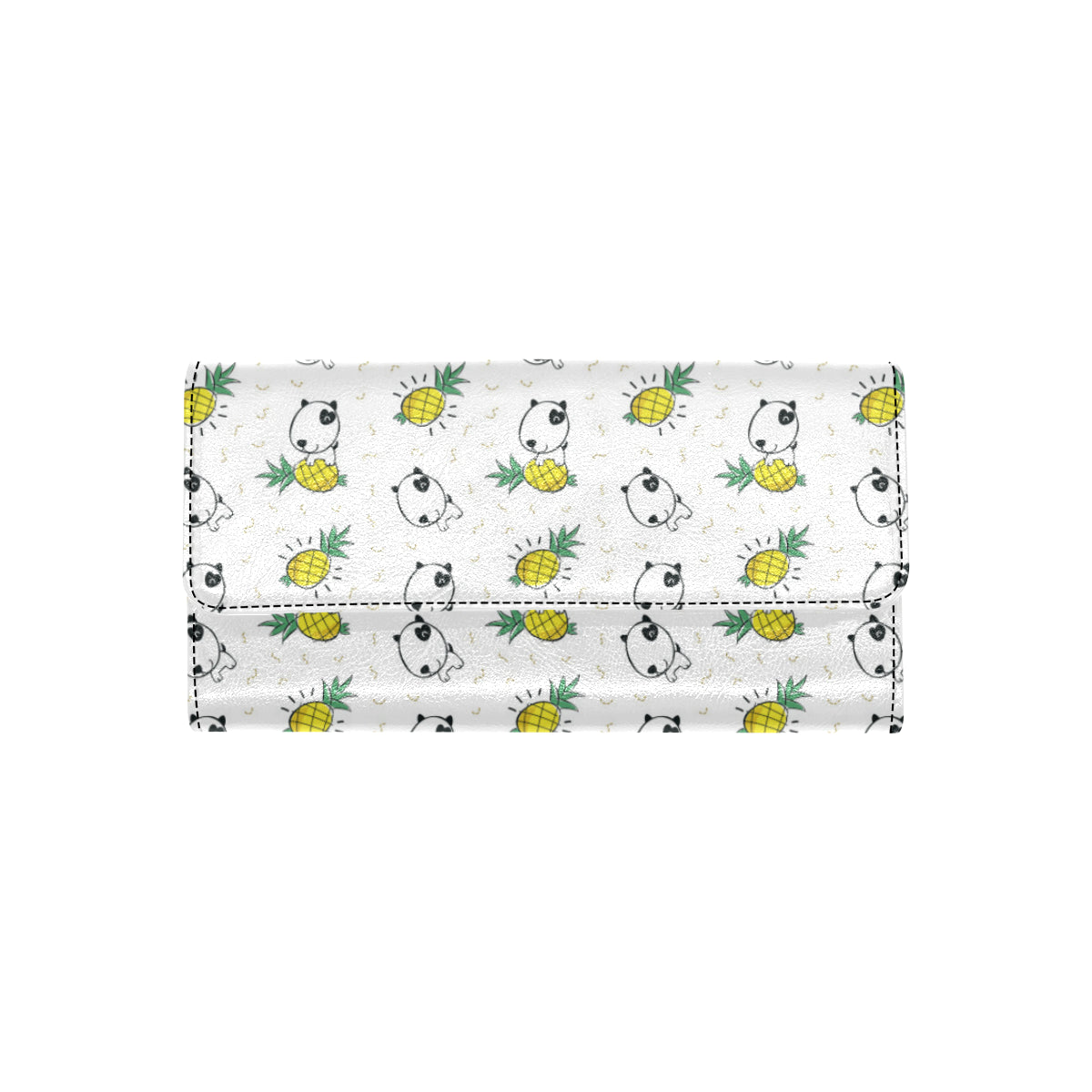 Bull Terriers Pattern Print Design 05 Women's Trifold Wallet