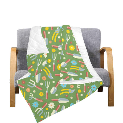 Gardening Pattern Print Design G06 Premium Quilt