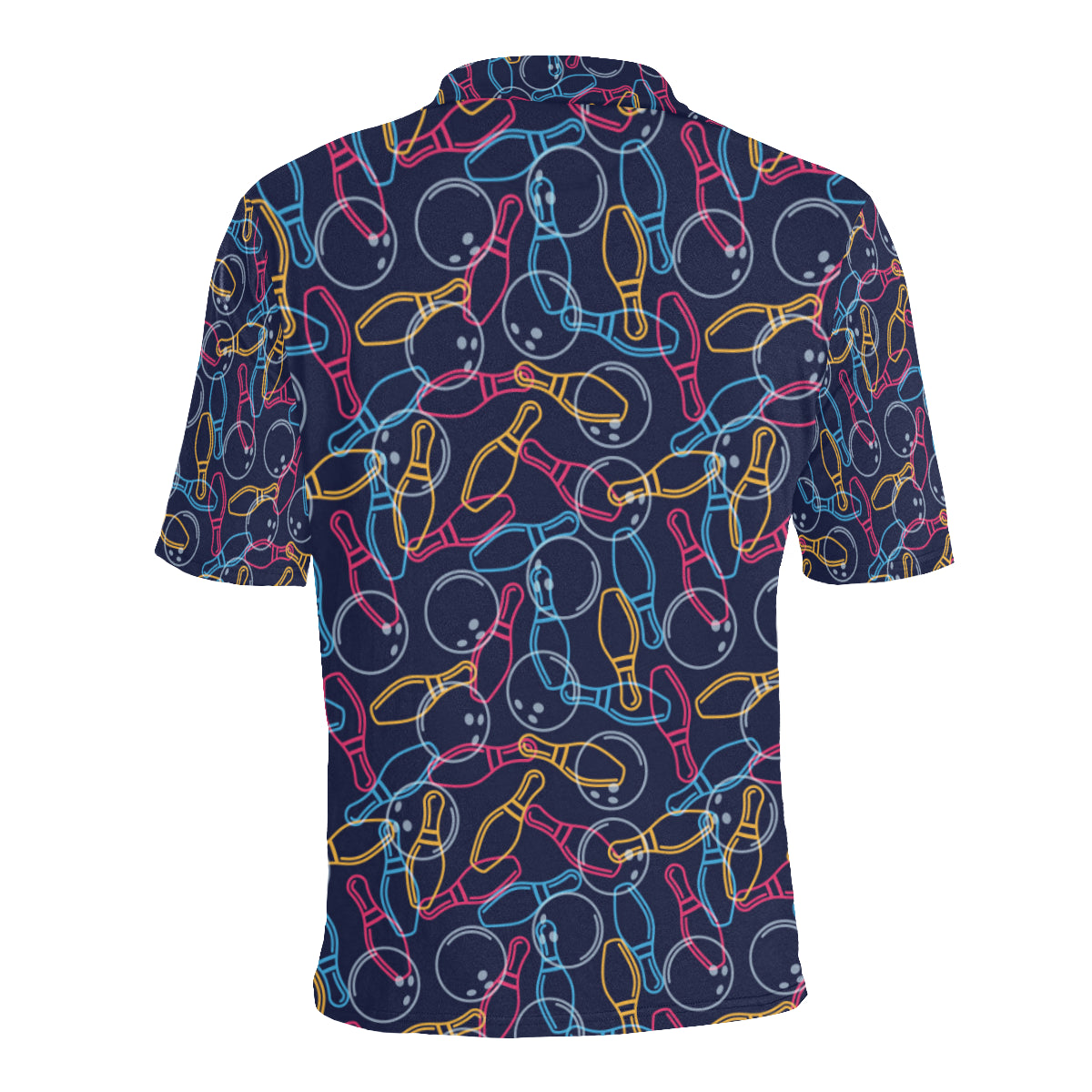 Bowling Pattern Print Design 07 Men Polo Shirt