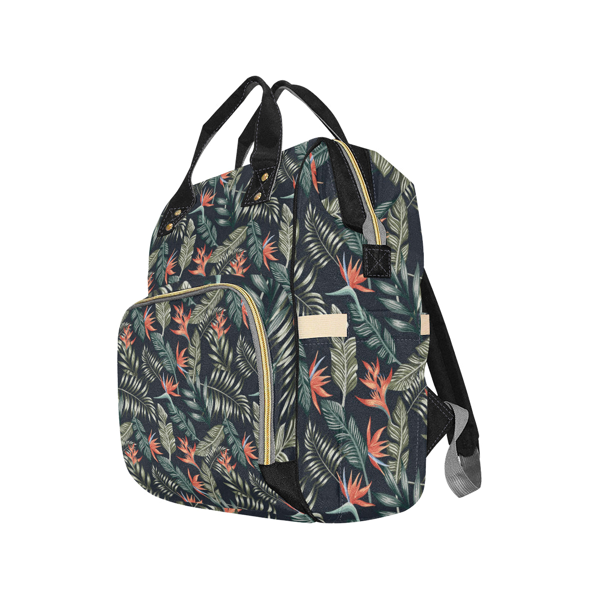 Bird Of Paradise Pattern Print Design BOP02 Diaper Bag Backpack