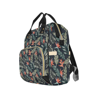 Bird Of Paradise Pattern Print Design BOP02 Diaper Bag Backpack