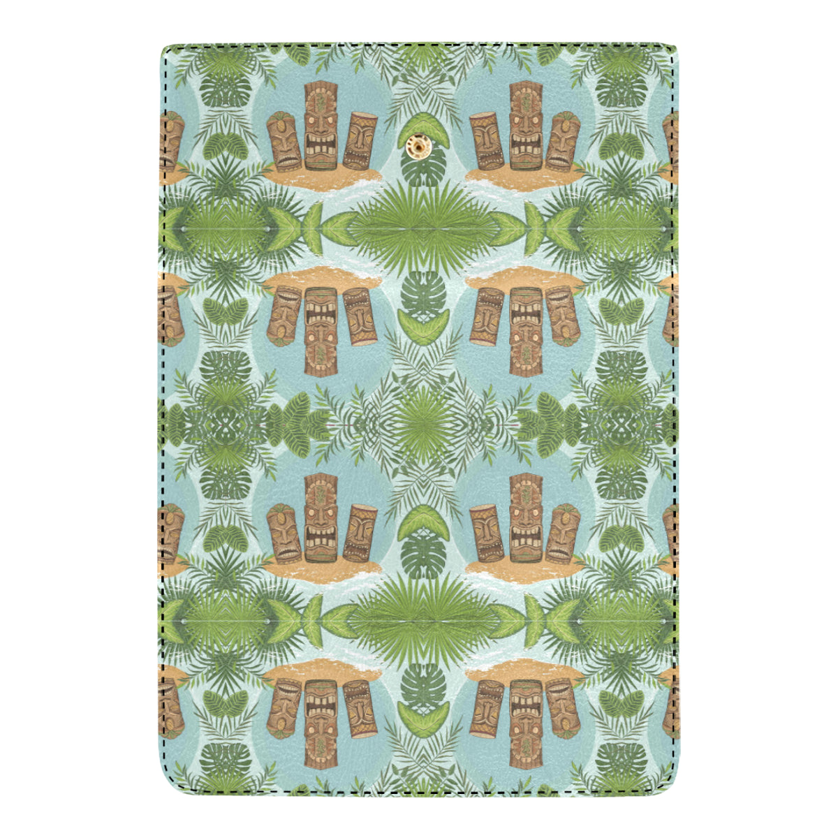 Tiki Wood Island Women's Trifold Wallet