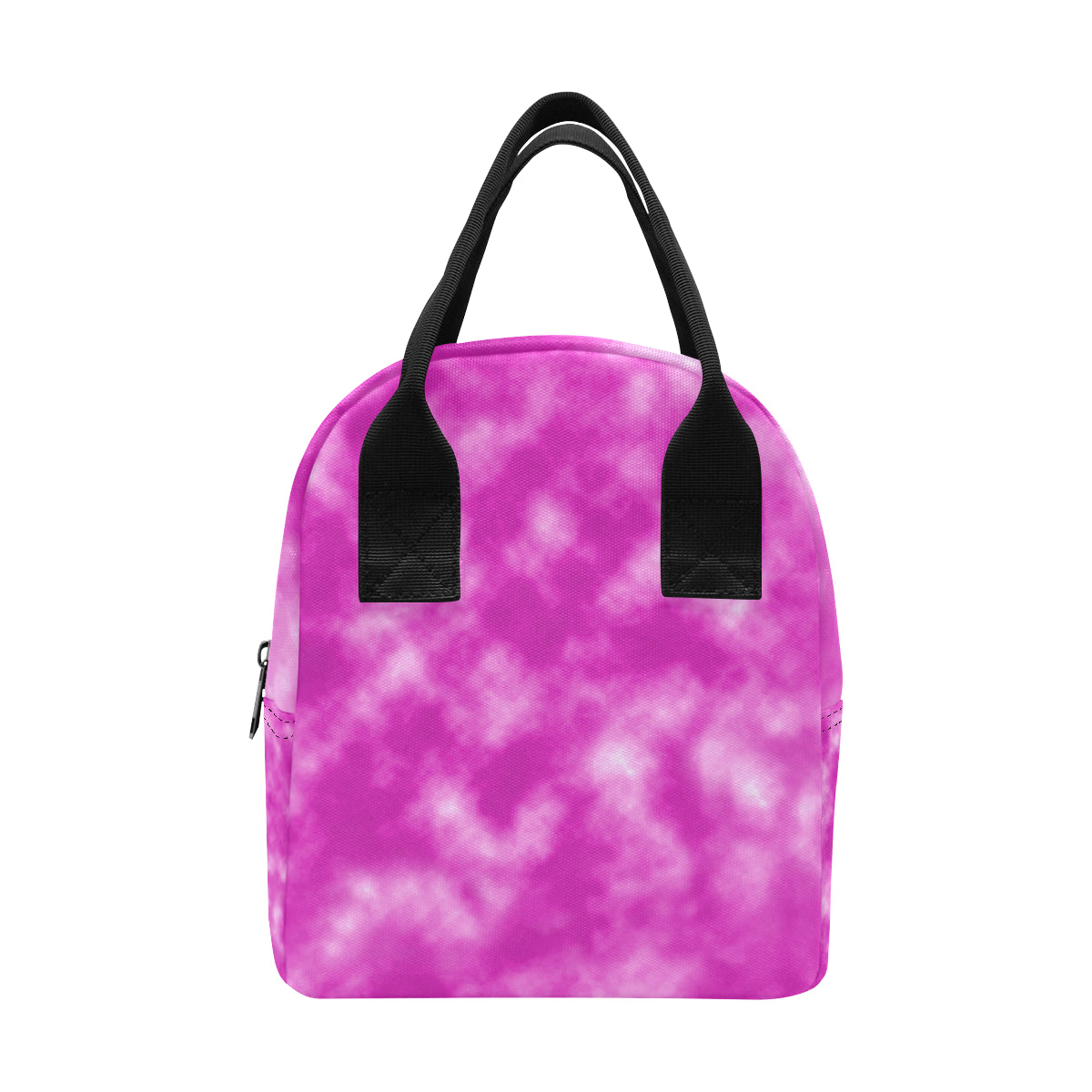 Tie Dye Pink Design Print Insulated Lunch Bag