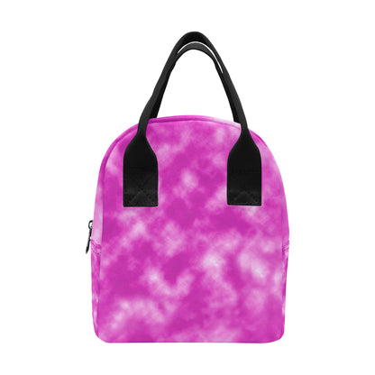 Tie Dye Pink Design Print Insulated Lunch Bag