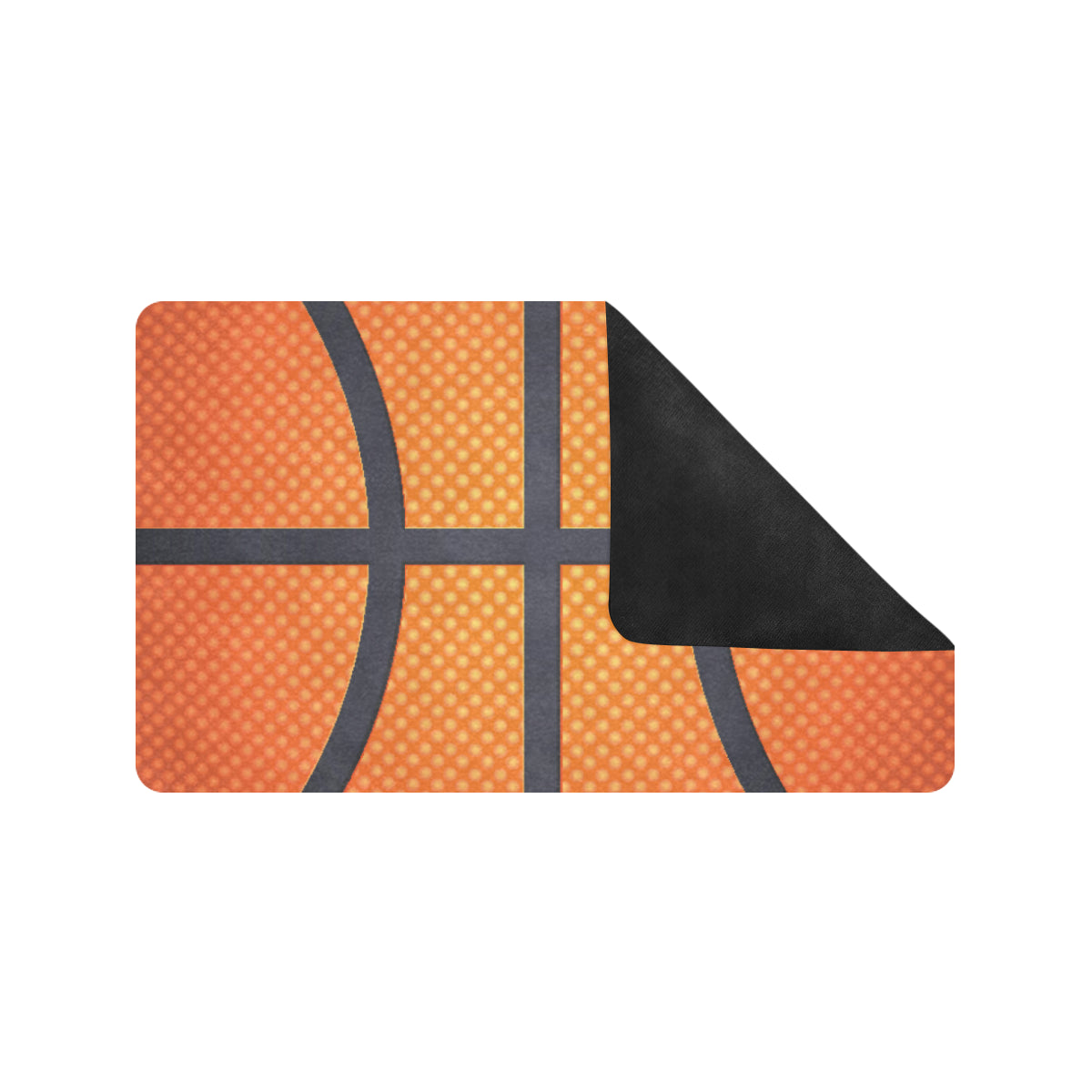 Basketball Texture Print Pattern Rubber Doormat