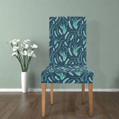 Seaweed Print Design LKS302 Dining Chair Slipcover