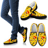 Emoji Face Print Pattern Men Slip Ons Shoes