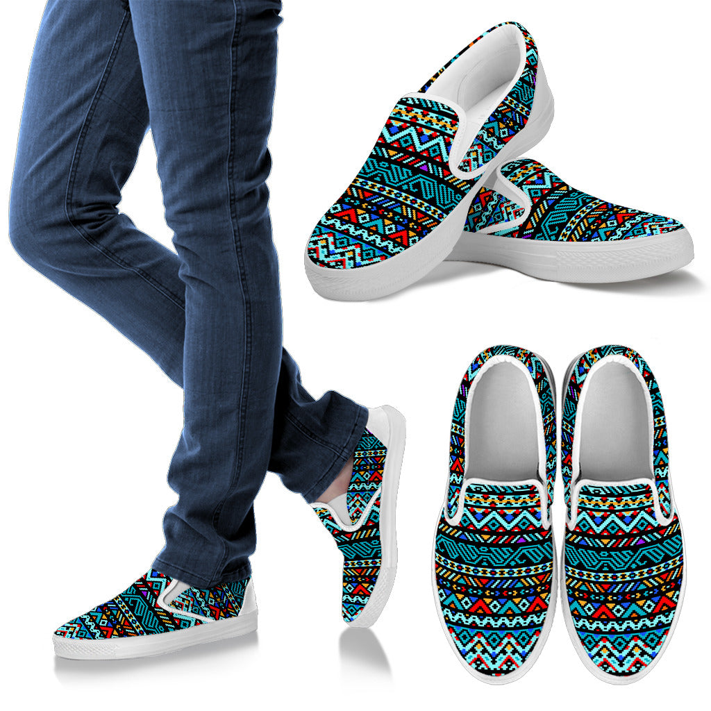 Southwestern Style Men Slip Ons Shoes