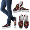 Peace Sign Colorful Design Print Men Slip Ons Shoes