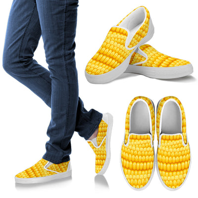 Agricultural Corn cob Pattern Men Slip Ons Shoes