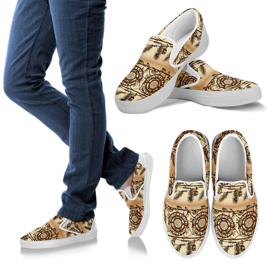 Dream catcher vintage native Men Slip Ons Shoes