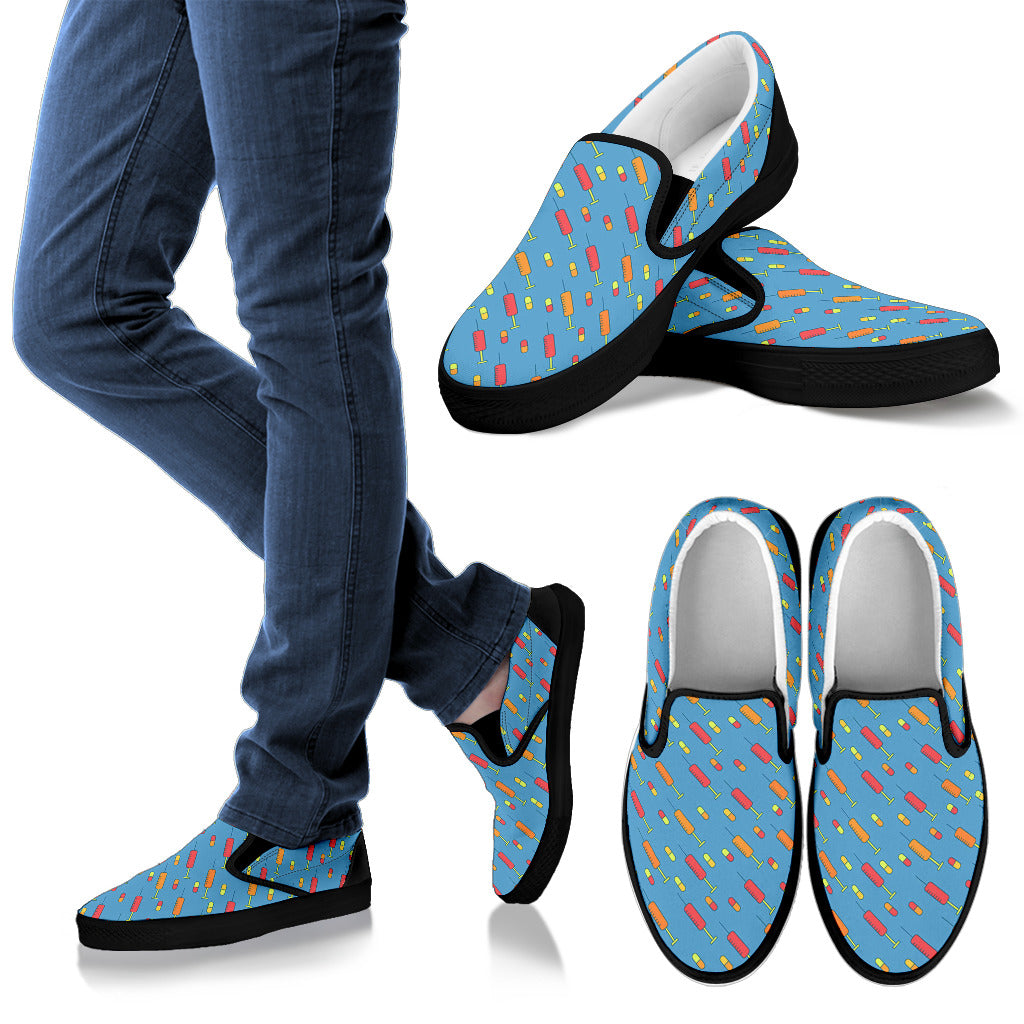 Phlebotomist Medical Pattern Men Slip Ons Shoes