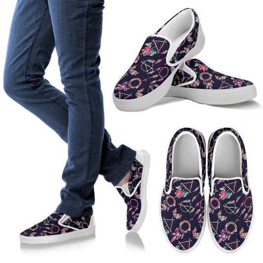 Boho Dream Catcher Colorful Men Slip Ons Shoes
