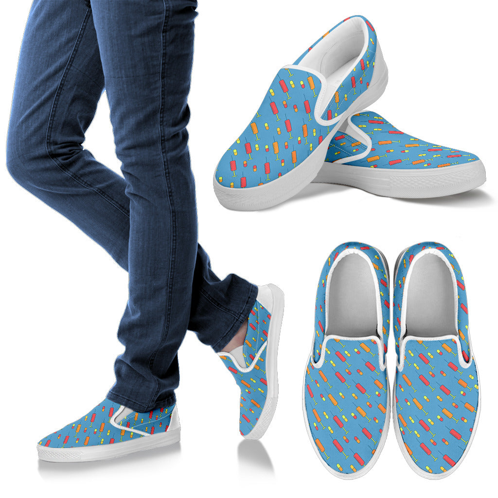 Phlebotomist Medical Pattern Men Slip Ons Shoes