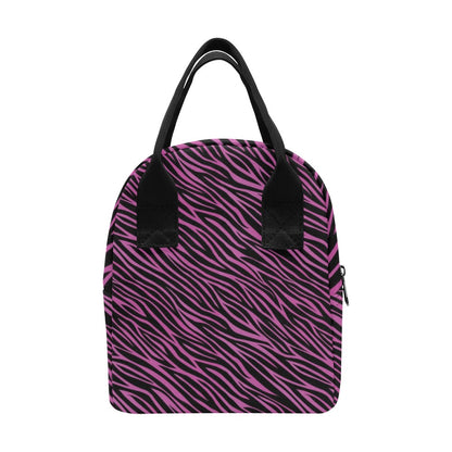 Zebra Pink Print Design LKS304 Insulated Lunch Bag