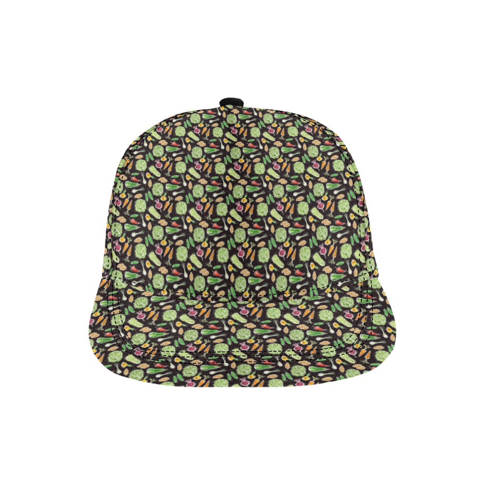 Vegan Draw Themed Design Print Snapback Cap