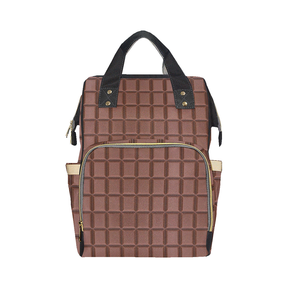 Chocolate Pattern Print Design 03 Diaper Bag Backpack