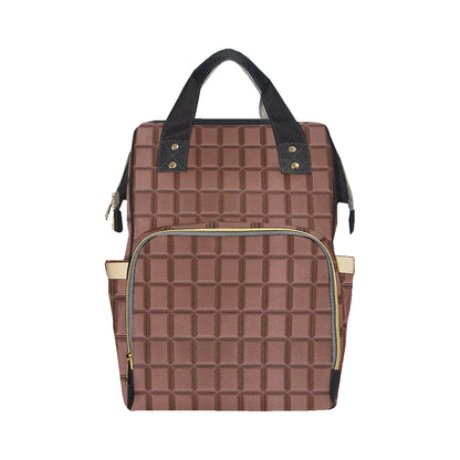 Chocolate Pattern Print Design 03 Diaper Bag Backpack