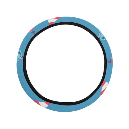 Skydiver Print Design LKS306 Steering Wheel Cover with Elastic Edge