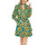 Sunflower Print Design LKS301 Women's Fleece Robe