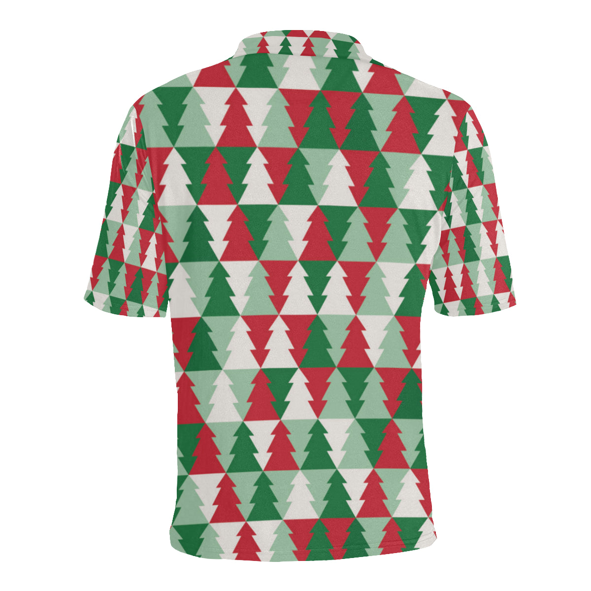 Christmas Tree Pattern Print Design 01 Men Polo Shirt