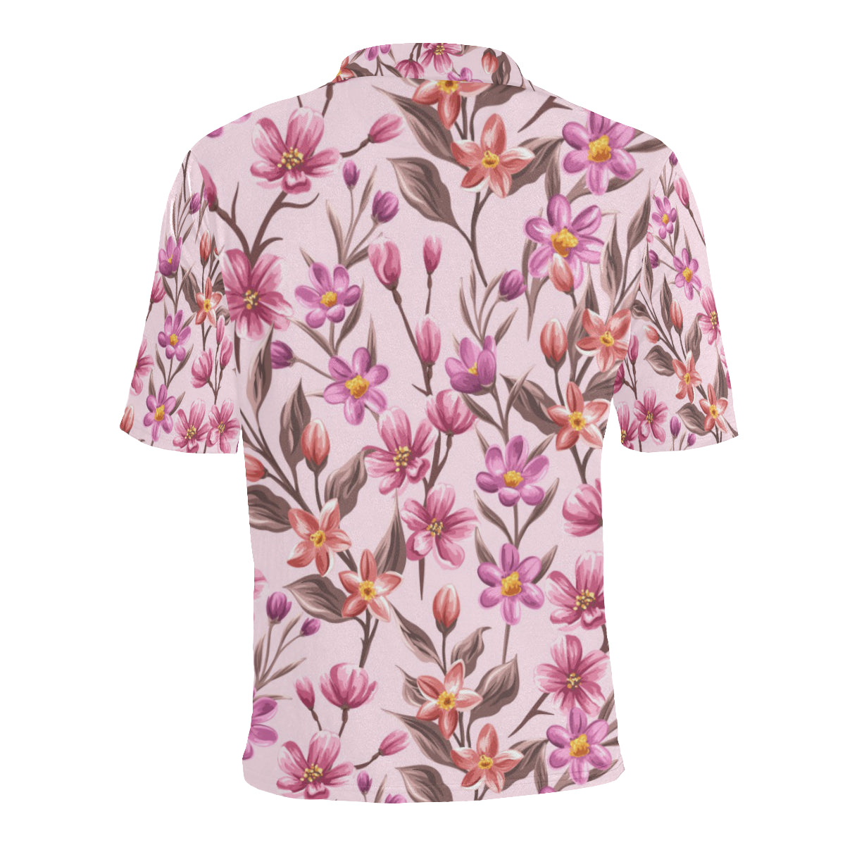 Summer Floral Pattern Print Design SF09 Men Polo Shirt