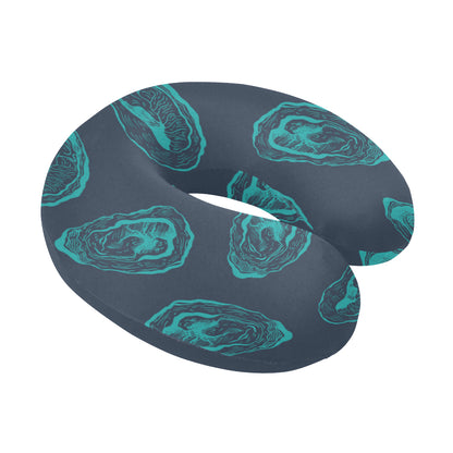 Oyster Pattern Print Design 01 U-Shaped Travel Neck Pillow