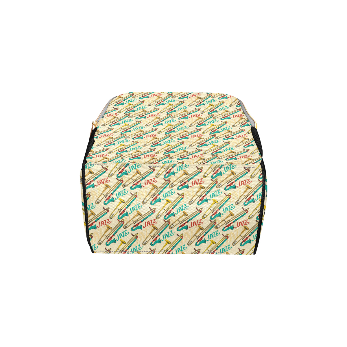 Trombone Pattern Print Design 03 Diaper Bag Backpack