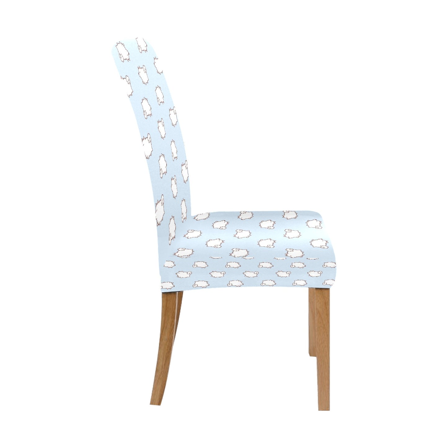 Samoyeds Print Design LKS301 Dining Chair Slipcover