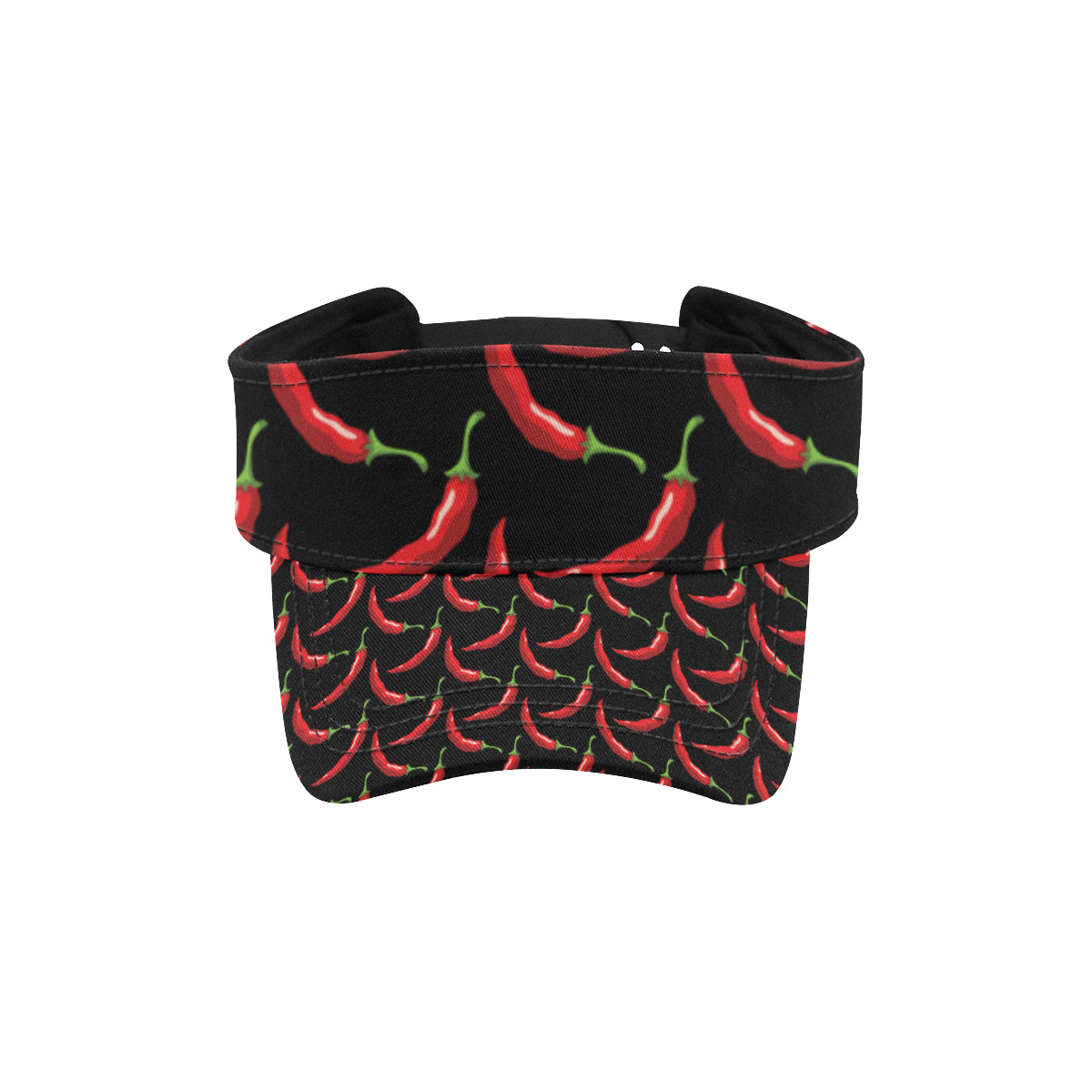 Chilli Pepper Pattern Print Design 01 Unisex Sun Visor