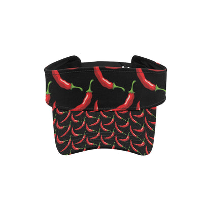 Chilli Pepper Pattern Print Design 01 Unisex Sun Visor