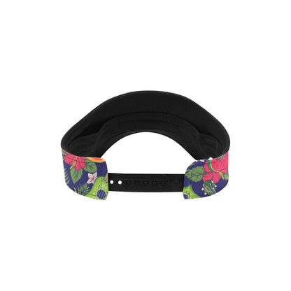 Ukulele Tropical Pattern Print Design 03 Unisex Sun Visor