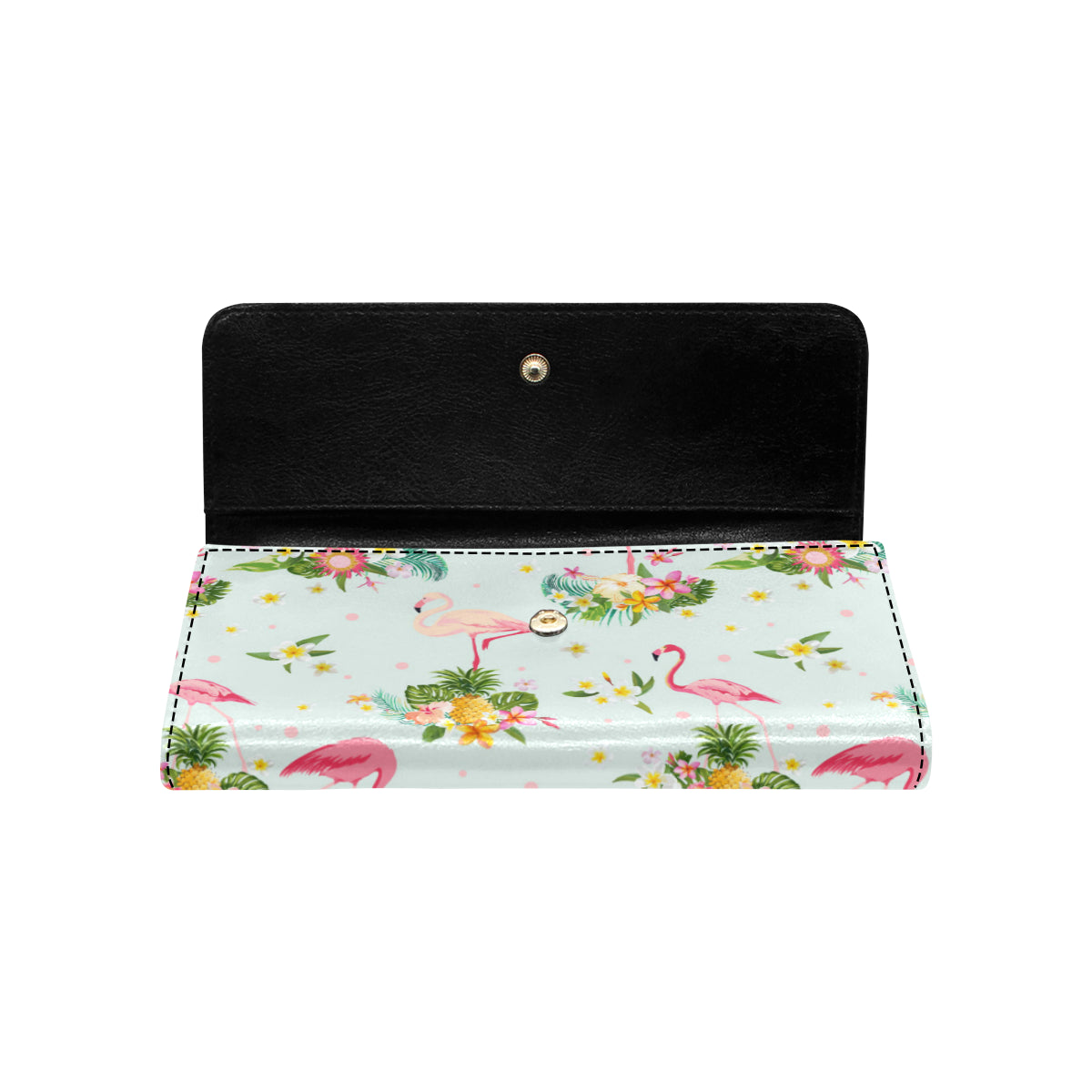 Flamingo Sweet Pattern Women's Trifold Wallet