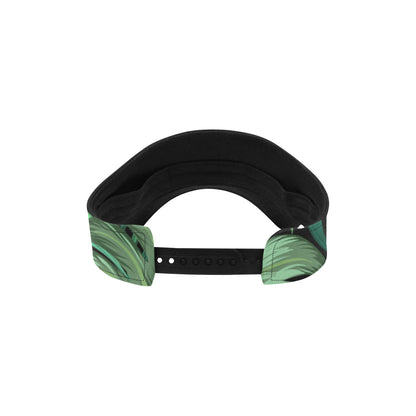 Green Fresh Tropical Palm Leaves Unisex Sun Visor