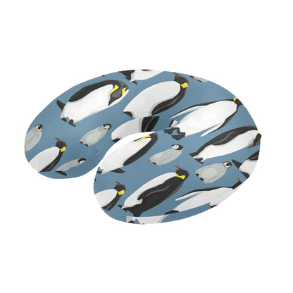 Penguin Pattern Print Design A03 U-Shaped Travel Neck Pillow