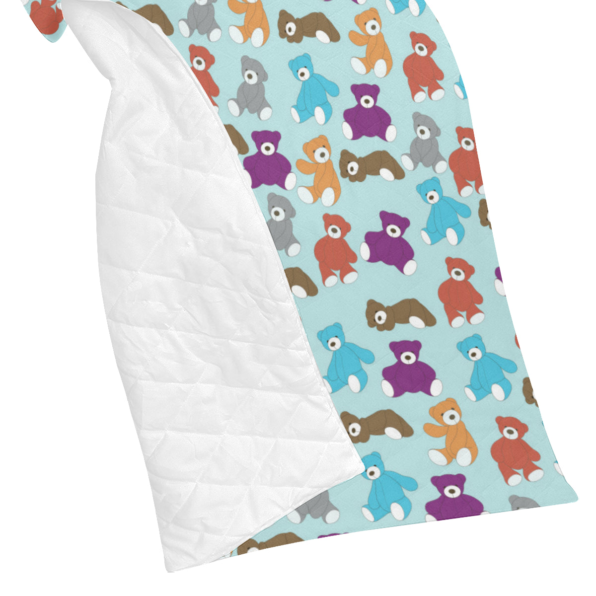 Bear Cute Pattern Print Design 03 Premium Quilt
