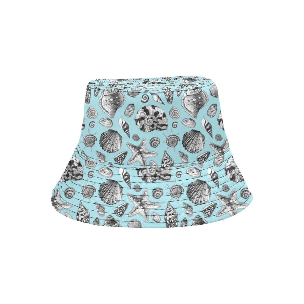 Seashell Beach Print Design LKS302 Unisex Bucket Hat