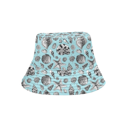 Seashell Beach Print Design LKS302 Unisex Bucket Hat