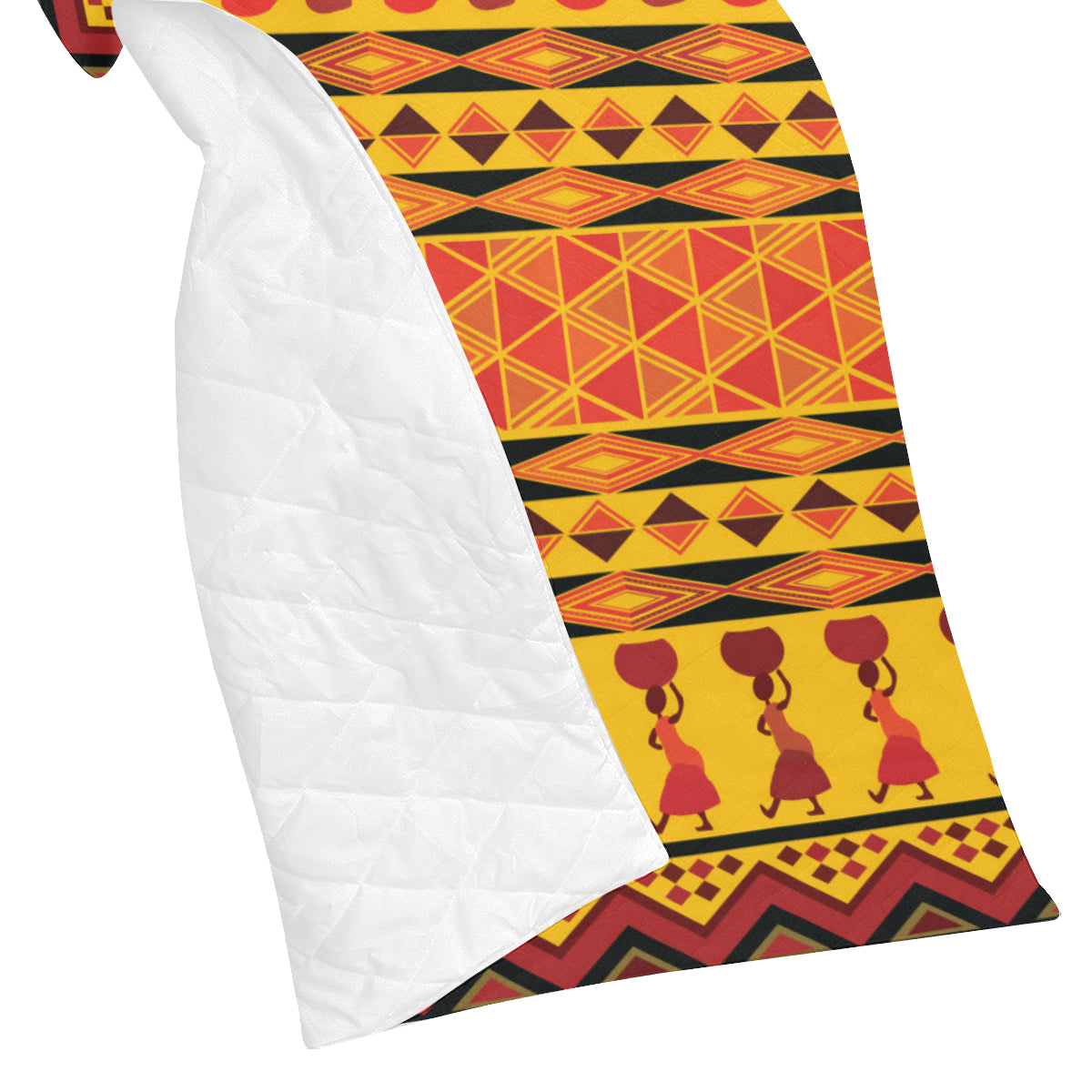 African Pattern Print Design 01 Premium Quilt