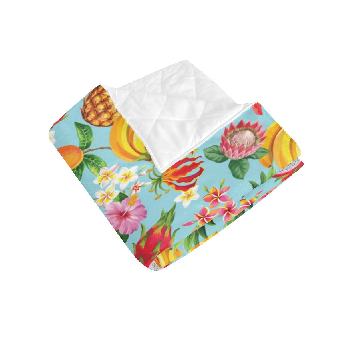 Tropical Fruits Pattern Print Design TF01 Premium Quilt