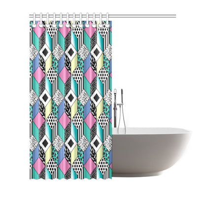 90s Pattern Print Design 3 Shower Curtain