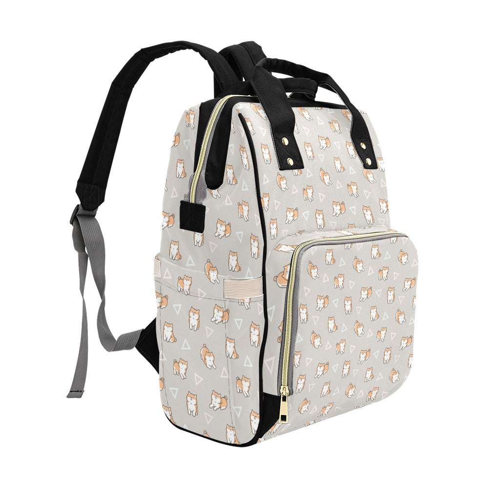 Shiba Inu Print Design LKS307 Diaper Bag Backpack