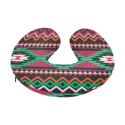 Mexican Pattern Print Design 01 U-Shaped Travel Neck Pillow