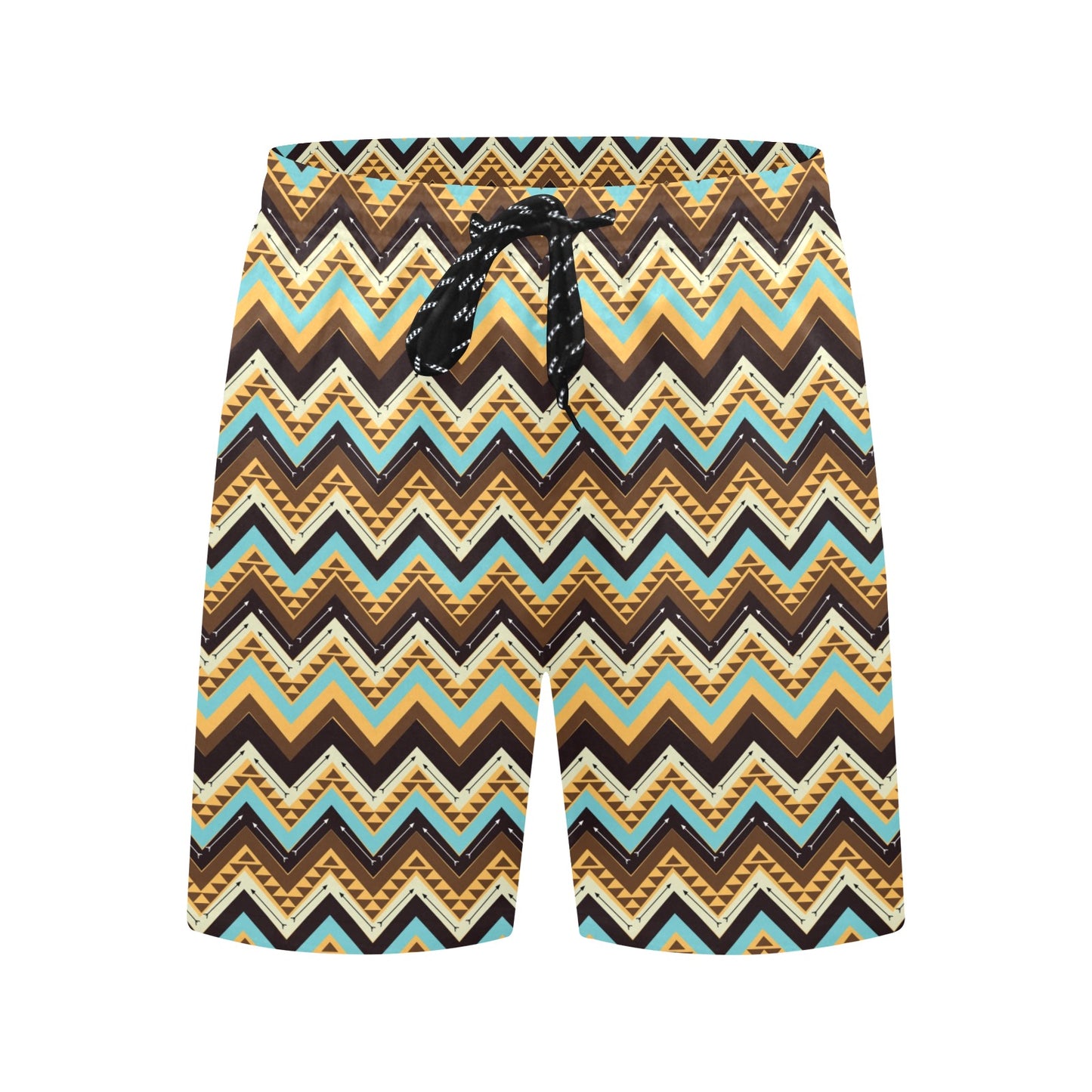 Southwest Pattern Print Design LKS301 Men's Swim Trunks Beach Shorts