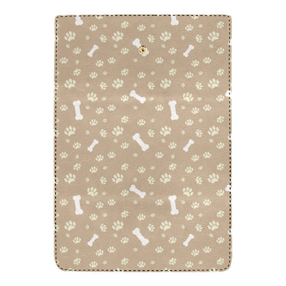 Dog Bone Paw Pattern Print Design 01 Women's Trifold Wallet