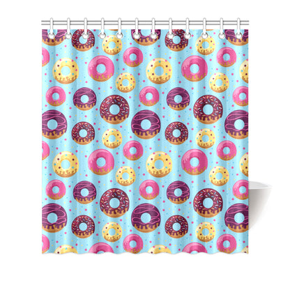 Donut Pattern Print Design DN07 Shower Curtain