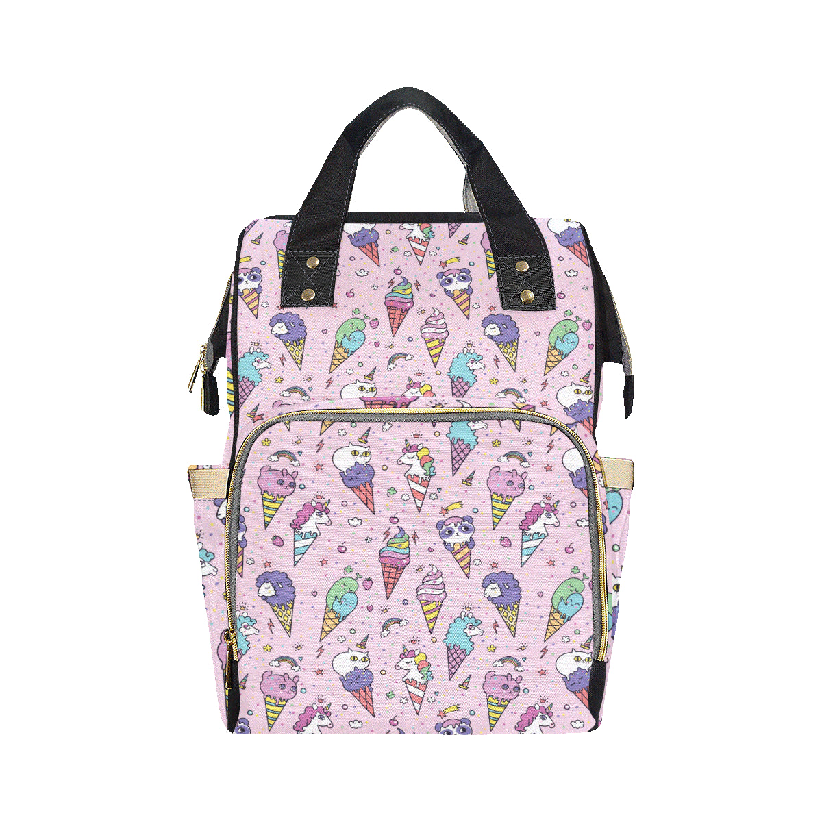 Ice Cream Pattern Print Design IC05 Diaper Bag Backpack