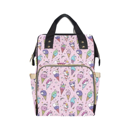 Ice Cream Pattern Print Design IC05 Diaper Bag Backpack